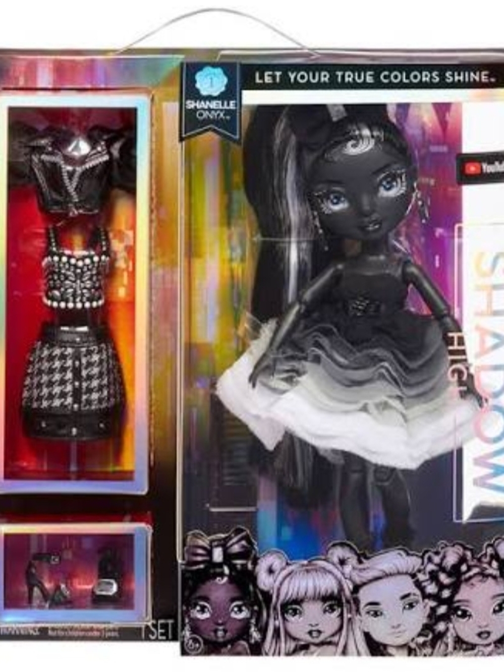 Shanelle Onyx Doll with Black & White Dress